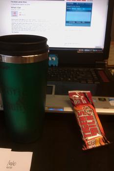 Breakfast: Tigers Milk bar; coffee Breakfast: Tigers Milk bar; coffee